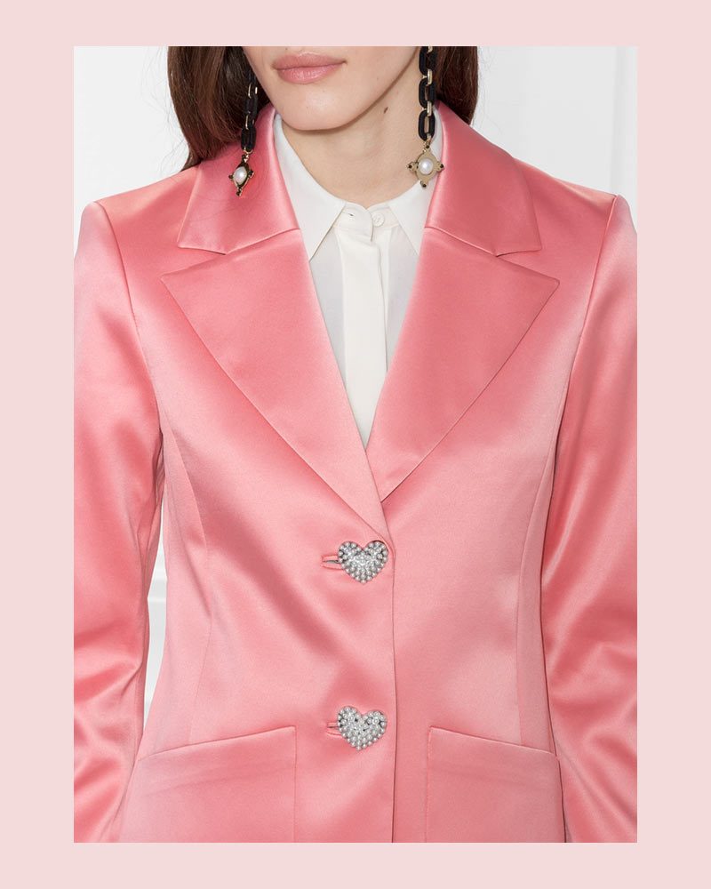 Anna Roufos Sosa features this heart button blazer from And Other Stories for the Noir Friday Deal of the Day.